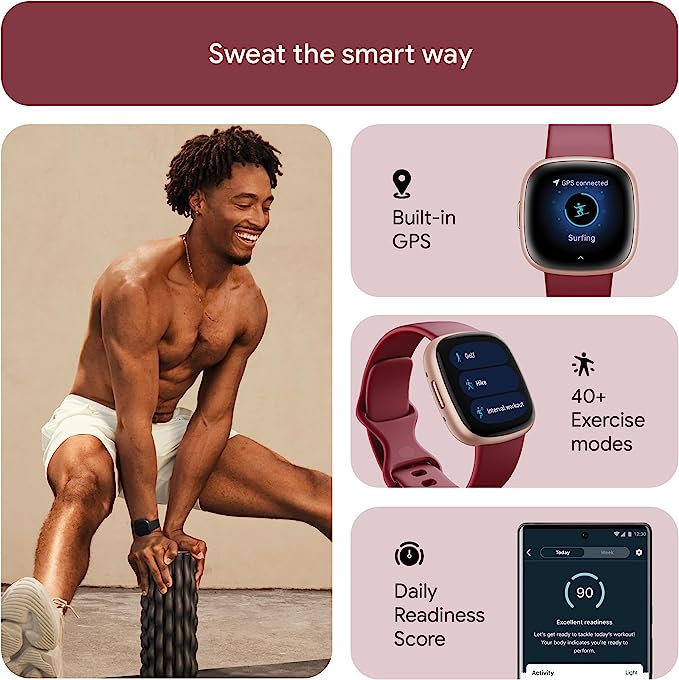 Fitbit Versa 4 Health & Fitness Smartwatch