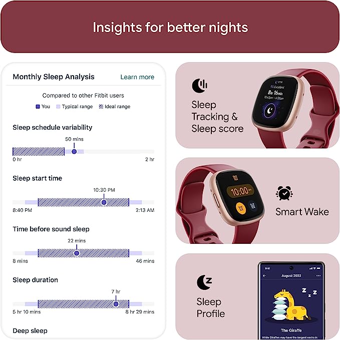 Fitbit Versa 4 Health & Fitness Smartwatch