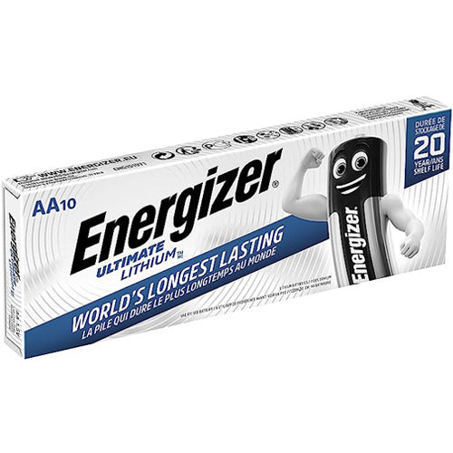 Energizer Ultimate Lithium AA Batteries Pack of 10