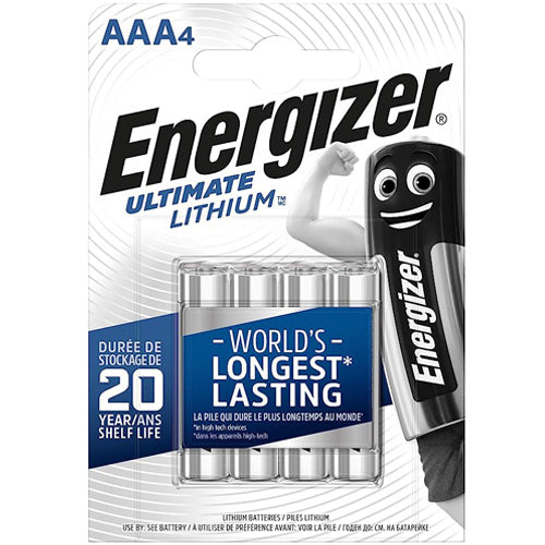Energizer Ultimate Lithium AAA Batteries Pack of 4
