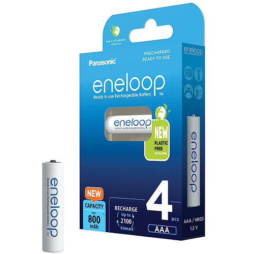 Panasonic eneloop Rechargeable AAA 800Mah Batteries pack of 4